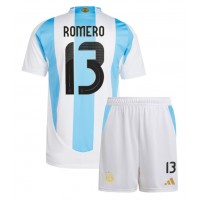 Maglia Calcio Argentina Cristian Romero #13 Prima Divisa Bambino Copa America 2024 Manica Corta (+ pantaloncini)